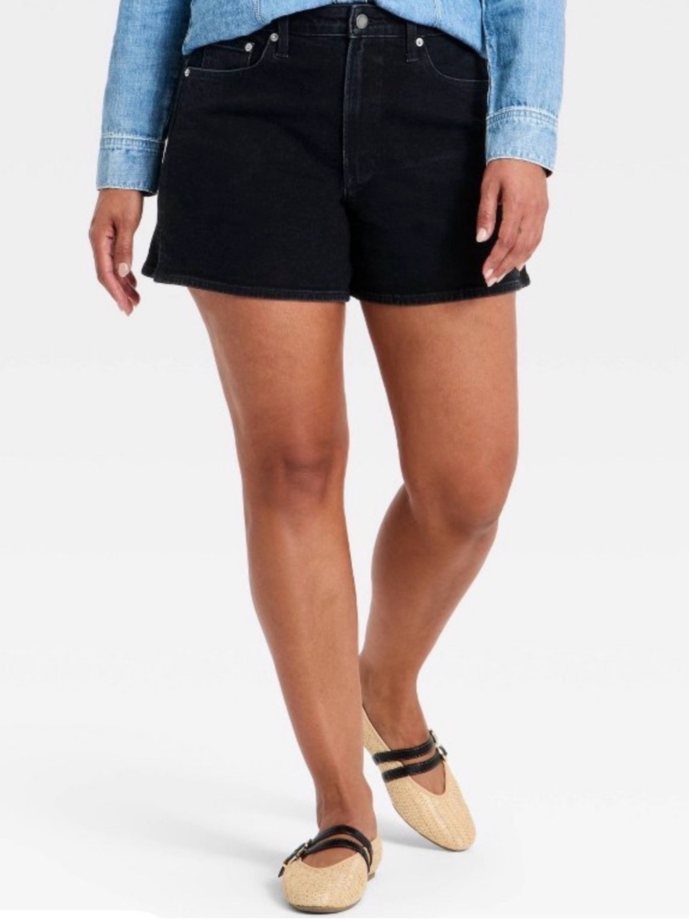 Universal Thread Black Denim High-Rise Women’s Shorts